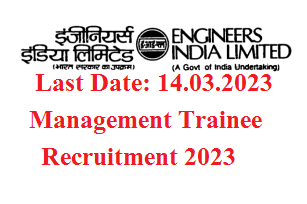 GATE 2023 Management Trainee Engineers India Ltd