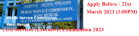 West Bengal Civil Services Examination 2023