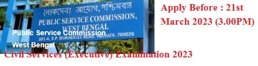West Bengal Civil Services Examination 2023