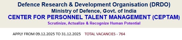 You are currently viewing DRDO CEPTAM 764 Technical Assistant-B & Technician-A Vacancies