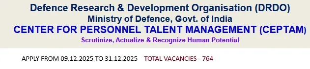 Read more about the article DRDO CEPTAM 764 Technical Assistant-B & Technician-A Vacancies